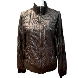 Converse John Varvatos Y2K Colab Full Zip Quilted Nylon Bomber Jacket Size L